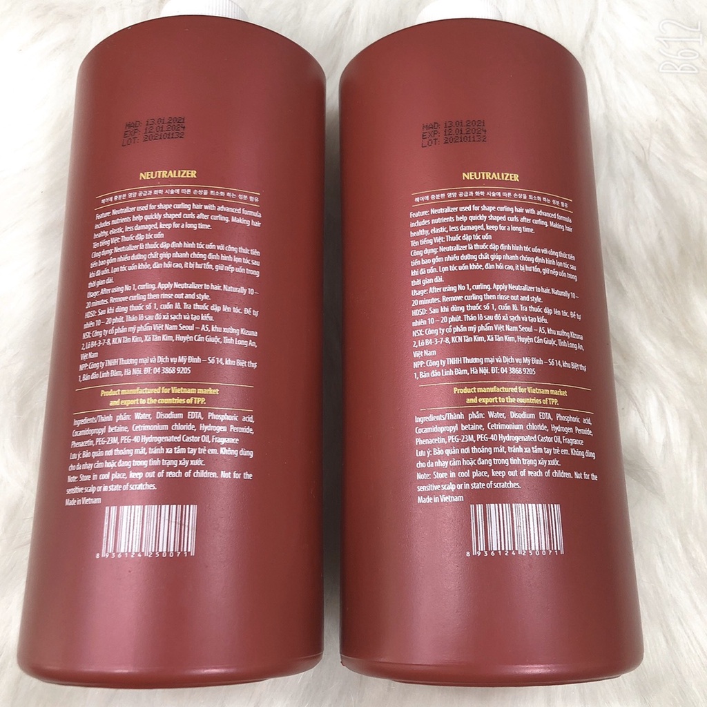 Thuốc dập tóc uốn 1000ml/Neutralizer No2 Thuốc dập tóc uốn 1000ml/Neutralizer No2
