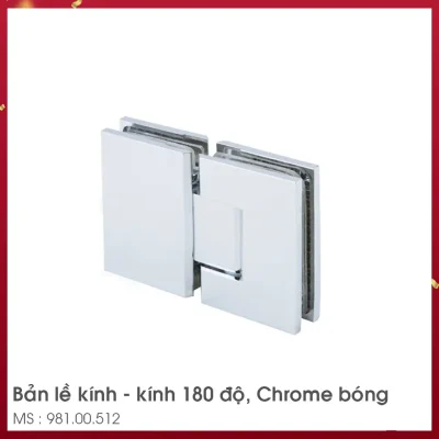 BẢN LỀ KÍNH - KÍNH 180 ĐỘ Hafele 981.00.512