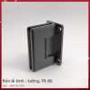 BẢN LỀ KÍNH - TƯỜNG 90 ĐỘ SS304 PVD đen Hafele 499.05.851