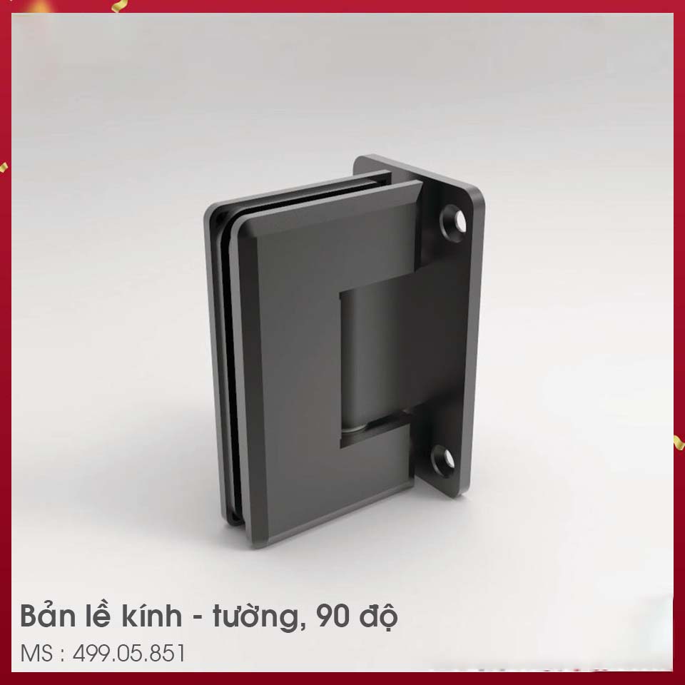BẢN LỀ KÍNH - TƯỜNG 90 ĐỘ SS304 PVD đen Hafele 499.05.851 BẢN LỀ KÍNH - TƯỜNG 90 ĐỘ SS304 PVD đen Hafele 499.05.851