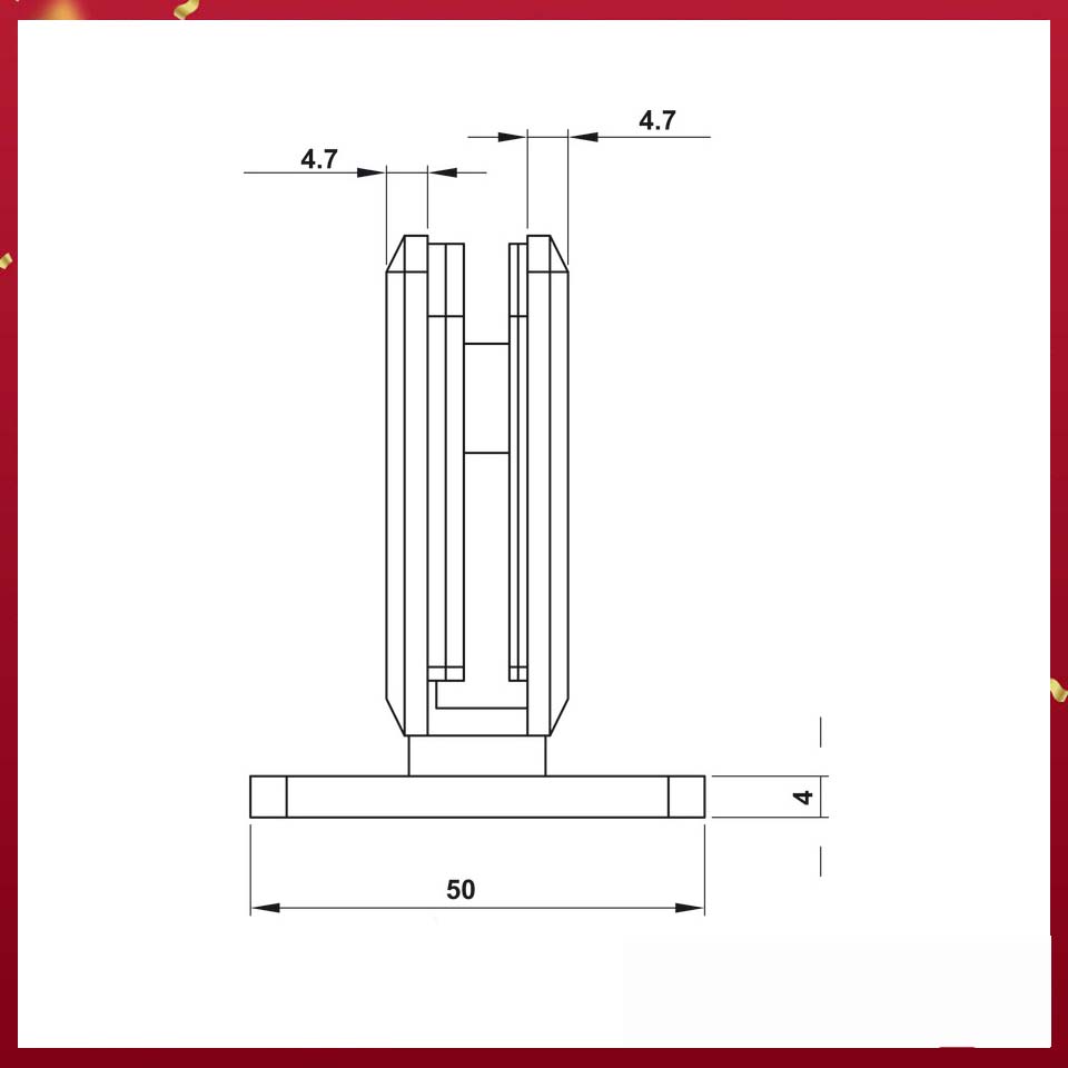 BẢN LỀ KÍNH - TƯỜNG 90 ĐỘ SS304 PVD đen Hafele 499.05.851 BẢN LỀ KÍNH - TƯỜNG 90 ĐỘ SS304 PVD đen Hafele 499.05.851