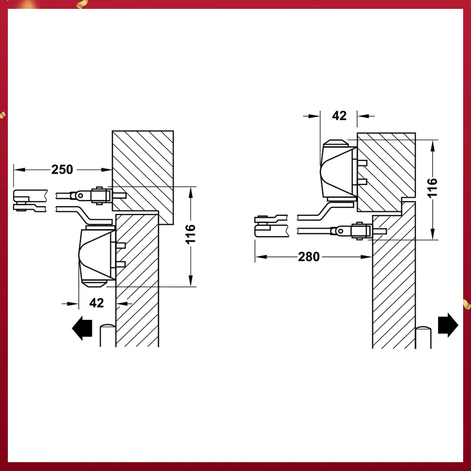 THIẾT BỊ ĐÓNG CỬA TỰ ĐỘNG DCL110 HO Hafele 931.84.239 THIẾT BỊ ĐÓNG CỬA TỰ ĐỘNG DCL110 HO Hafele 931.84.239