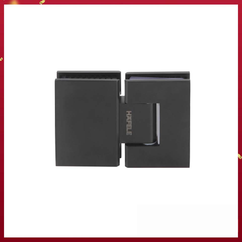 BẢN LỀ KÍNH - KÍNH 180 ĐỘ Màu Đen Hafele 981.77.903 BẢN LỀ KÍNH - KÍNH 180 ĐỘ Màu Đen Hafele 981.77.903