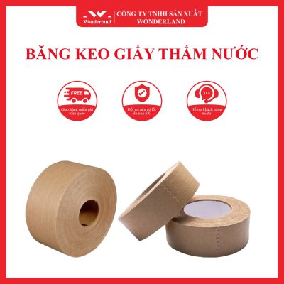 BĂNG KEO GIẤY NÂU THẤM NƯỚC GIÁ SỈ – CHẤT LƯỢNG CAO, GIAO HÀNG NHANH