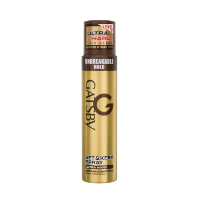Gatsby Hair Spray Ultra Hard 250ml ( Gôm Xịt Tóc Gatsby Ultra Hard 250ml – Giữ Nếp Cứng, Khóa Form Tóc Chắc Chắn )